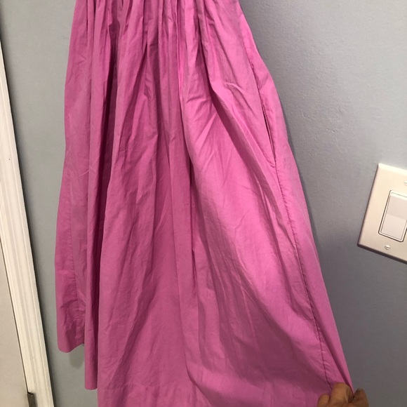 Free People Lilah Pink/purple Pleated Tube Strapless Maxi dress Size XS - Picture 4 of 12